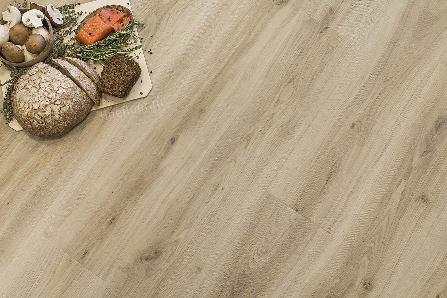 Кварцвиниловая плитка FineFloor клеевая Wood Дуб Ла Пас FF-1479 1320×196×2,5 фото в интерьере